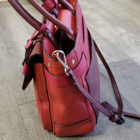 BAG Reed Krakoff Colorblock Red Shoulder HANDBAG Tote Crossbody WOMEN'S WOMAN'S - Picture 5 of 11